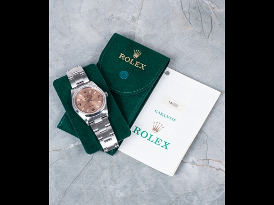 Rolex AirKing 34 Rosa Oyster Pink Flamingo - Rolex Paper  Watch  14000